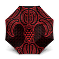 Whero Maori Ta Moko Poutama Art Umbrella - Aussie Hoodie