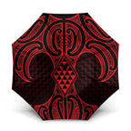 Whero Maori Ta Moko Poutama Art Umbrella - Aussie Hoodie