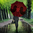 Whero Maori Ta Moko Poutama Art Umbrella - Aussie Hoodie