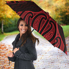 Whero Maori Ta Moko Poutama Art Umbrella - Aussie Hoodie