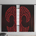 Whero Maori Ta Moko Poutama Art Window Curtain