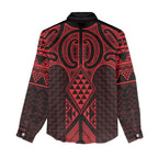 Whero Maori Ta Moko Poutama Art Women Casual Shirt