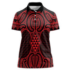 Whero Maori Ta Moko Poutama Art Women Polo Shirt