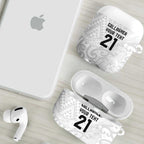 New Zealand Rangatira Custom AirPods Case All White Niho Taniwha Maori Tribal - Aussie Hoodie