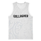 New Zealand Rangatira Custom Basketball Jersey All White Niho Taniwha Maori Tribal - Aussie Hoodie