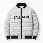 New Zealand Rangatira Custom Bomber Puffer Jacket All White Niho Taniwha Maori Tribal - Aussie Hoodie