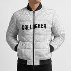 New Zealand Rangatira Custom Bomber Puffer Jacket All White Niho Taniwha Maori Tribal - Aussie Hoodie