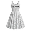 New Zealand Rangatira Custom Midi Dress All White Niho Taniwha Maori Tribal - Aussie Hoodie