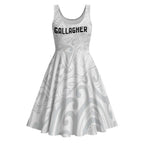 New Zealand Rangatira Custom Midi Dress All White Niho Taniwha Maori Tribal - Aussie Hoodie