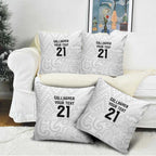 New Zealand Rangatira Custom Pillow Cover All White Niho Taniwha Maori Tribal - Aussie Hoodie