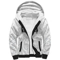 New Zealand Rangatira Custom Sherpa Hoodie All White Niho Taniwha Maori Tribal