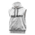 New Zealand Rangatira Custom Sleeveless Hoodie All White Niho Taniwha Maori Tribal - Aussie Hoodie