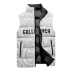 New Zealand Rangatira Custom Sleeveless Puffer Jacket All White Niho Taniwha Maori Tribal - Aussie Hoodie