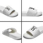 New Zealand Rangatira Custom Slide Sandals All White Niho Taniwha Maori Tribal - Aussie Hoodie