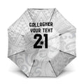 New Zealand Rangatira Custom Umbrella All White Niho Taniwha Maori Tribal - Aussie Hoodie