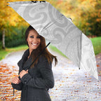 New Zealand Rangatira Custom Umbrella All White Niho Taniwha Maori Tribal - Aussie Hoodie