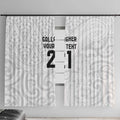 New Zealand Rangatira Custom Window Curtain All White Niho Taniwha Maori Tribal