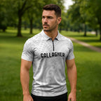 New Zealand Rangatira Custom Zipper Polo Shirt All White Niho Taniwha Maori Tribal - Aussie Hoodie