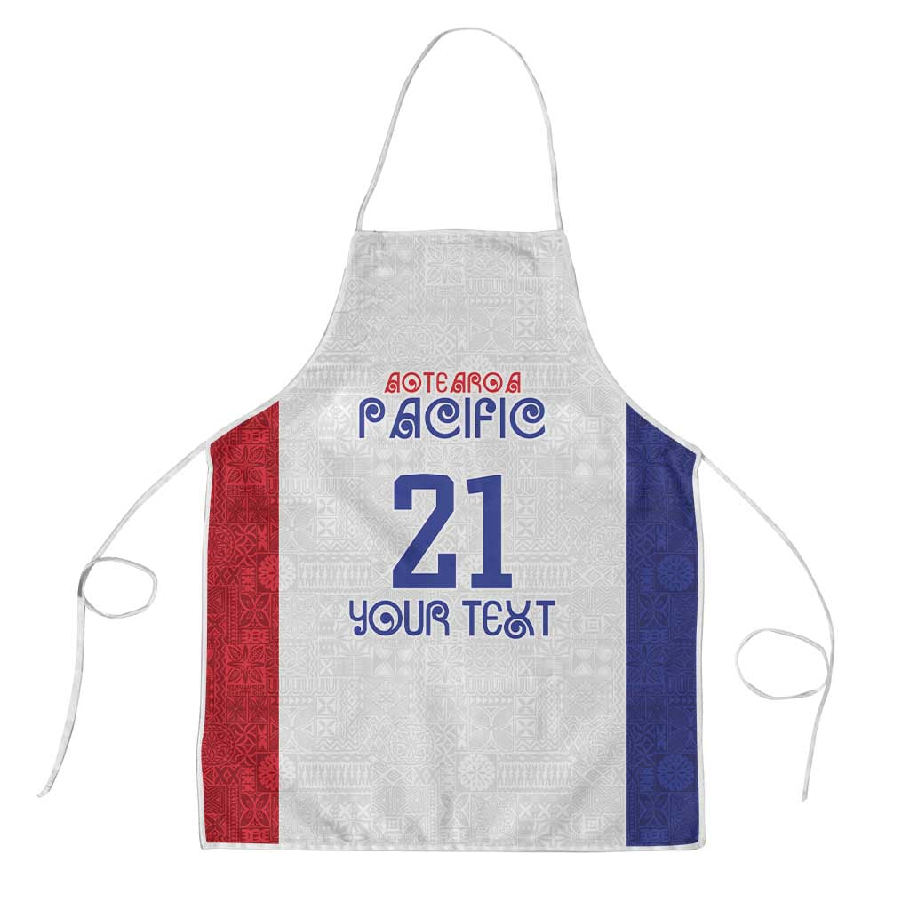 New Zealand Rugby Pacific Personalised Apron Maori Style Tribal Tapa Pattern - Aussie Hoodie
