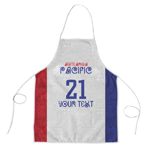 New Zealand Rugby Pacific Personalised Apron Maori Style Tribal Tapa Pattern - Aussie Hoodie