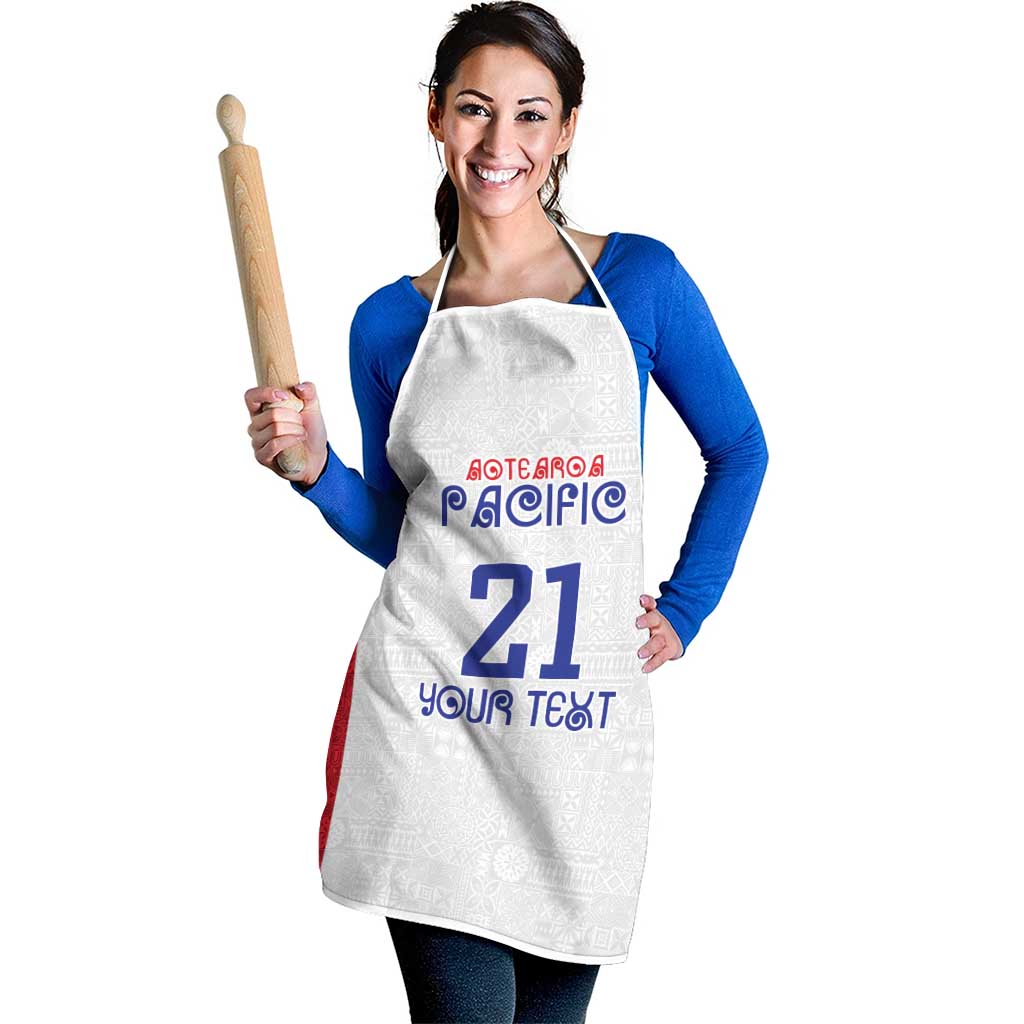 New Zealand Rugby Pacific Personalised Apron Maori Style Tribal Tapa Pattern - Aussie Hoodie