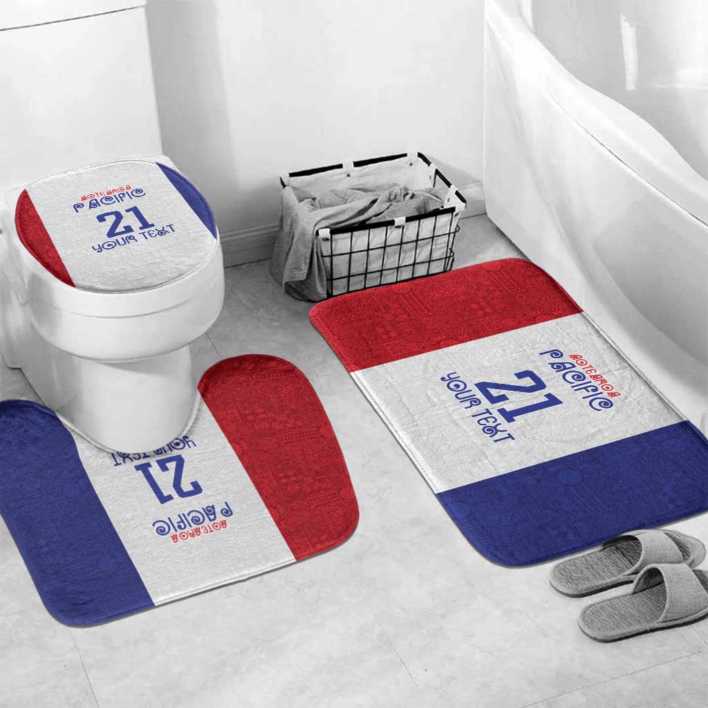 New Zealand Rugby Pacific Personalised Bathroom Set Maori Style Tribal Tapa Pattern - Aussie Hoodie