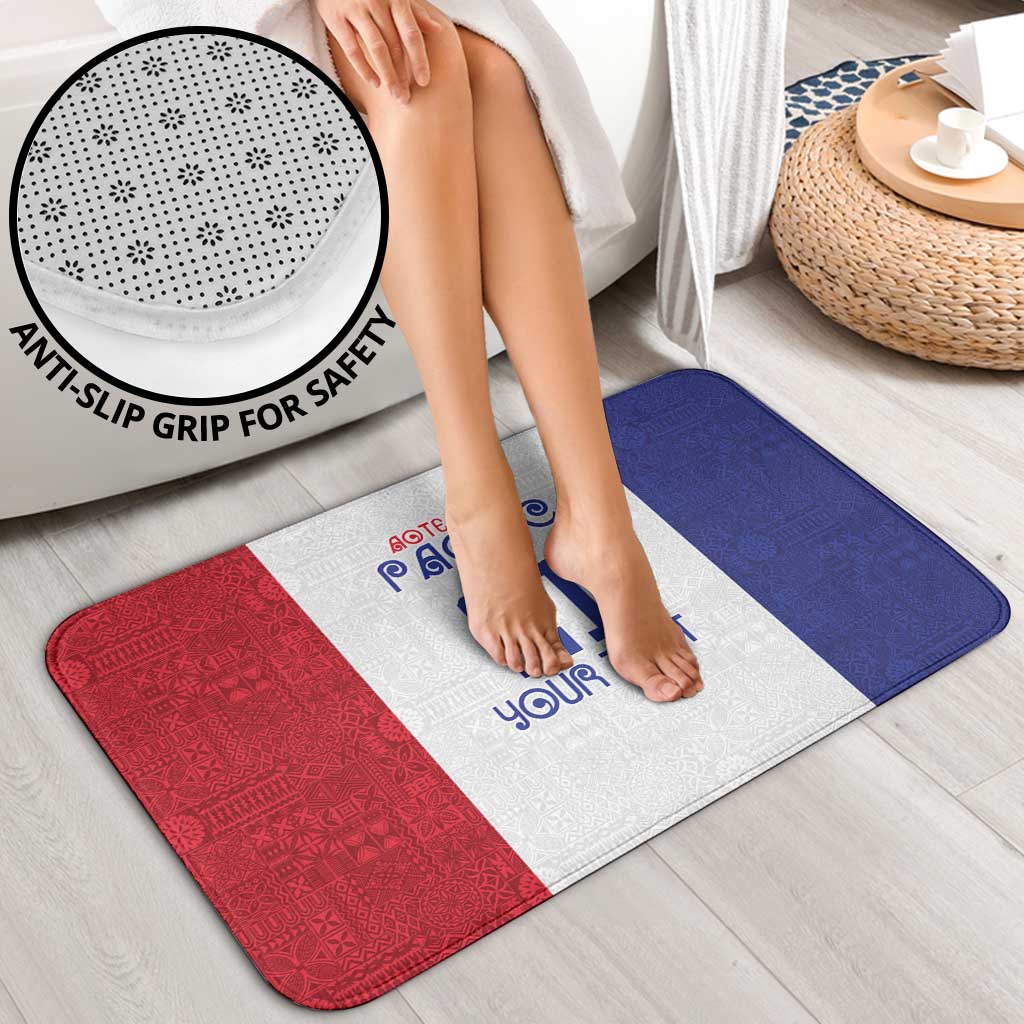 New Zealand Rugby Pacific Personalised Bathroom Set Maori Style Tribal Tapa Pattern - Aussie Hoodie