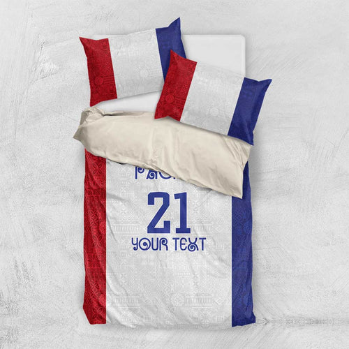 New Zealand Rugby Pacific Personalised Bedding Set Maori Style Tribal Tapa Pattern