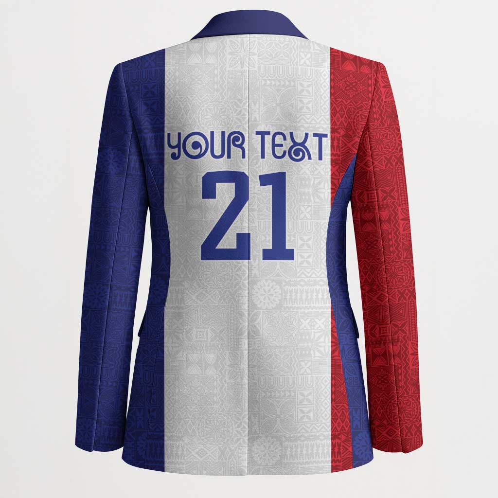 New Zealand Rugby Pacific Personalised Blazer Maori Style Tribal Tapa Pattern - Aussie Hoodie