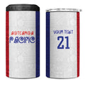 New Zealand Rugby Pacific Personalised 4 in 1 Can Cooler Tumbler Maori Style Tribal Tapa Pattern