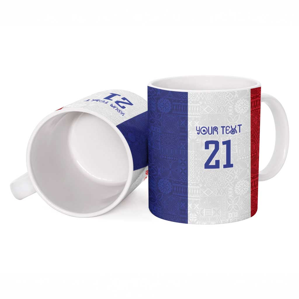 New Zealand Rugby Pacific Personalised Ceramic Mug Maori Style Tribal Tapa Pattern - Aussie Hoodie