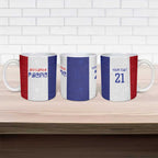New Zealand Rugby Pacific Personalised Ceramic Mug Maori Style Tribal Tapa Pattern - Aussie Hoodie