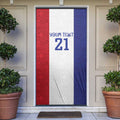 New Zealand Rugby Pacific Personalised Door Cover Maori Style Tribal Tapa Pattern - Aussie Hoodie