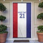 New Zealand Rugby Pacific Personalised Door Cover Maori Style Tribal Tapa Pattern - Aussie Hoodie
