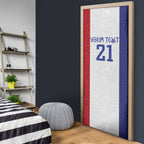 New Zealand Rugby Pacific Personalised Door Cover Maori Style Tribal Tapa Pattern - Aussie Hoodie