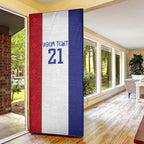 New Zealand Rugby Pacific Personalised Door Cover Maori Style Tribal Tapa Pattern - Aussie Hoodie