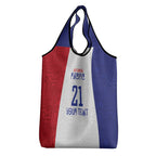 New Zealand Rugby Pacific Personalised Grocery Bag Maori Style Tribal Tapa Pattern