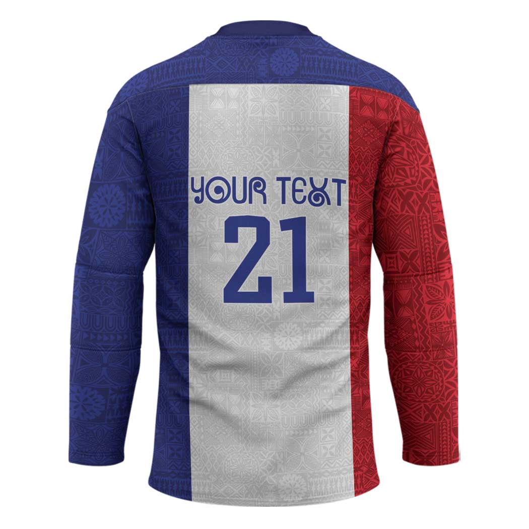 New Zealand Rugby Pacific Personalised Hockey Jersey Maori Style Tribal Tapa Pattern - Aussie Hoodie