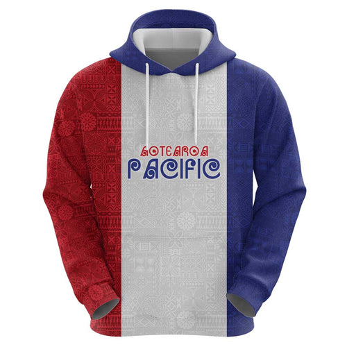 New Zealand Rugby Pacific Personalised Hoodie Maori Style Tribal Tapa Pattern