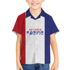 New Zealand Rugby Pacific Personalised Kid Hawaiian Shirt Maori Style Tribal Tapa Pattern