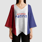 New Zealand Rugby Pacific Personalised Kimono Sleeve Blouse Maori Style Tribal Tapa Pattern - Aussie Hoodie