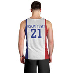 New Zealand Rugby Pacific Personalised Men Tank Top Maori Style Tribal Tapa Pattern