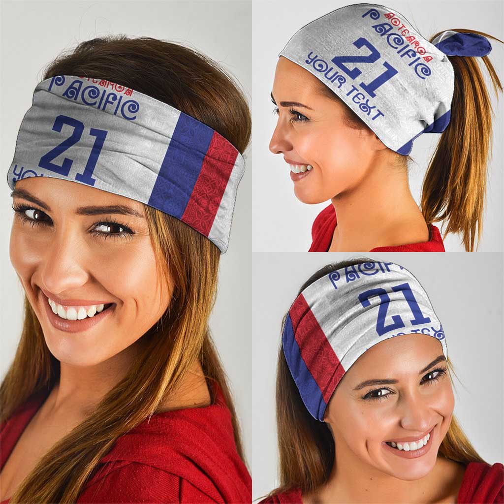 New Zealand Rugby Pacific Personalised Neck Gaiter Maori Style Tribal Tapa Pattern - Aussie Hoodie