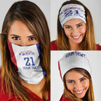 New Zealand Rugby Pacific Personalised Neck Gaiter Maori Style Tribal Tapa Pattern - Aussie Hoodie