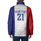 New Zealand Rugby Pacific Personalised Padded Jacket Maori Style Tribal Tapa Pattern - Aussie Hoodie