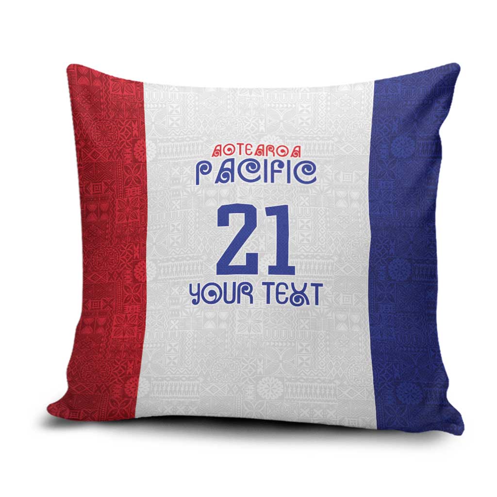 New Zealand Rugby Pacific Personalised Pillow Cover Maori Style Tribal Tapa Pattern - Aussie Hoodie