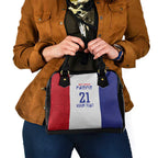 New Zealand Rugby Pacific Personalised Shoulder Handbag Maori Style Tribal Tapa Pattern