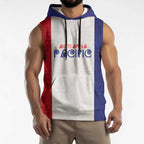 New Zealand Rugby Pacific Personalised Sleeveless Hoodie Maori Style Tribal Tapa Pattern - Aussie Hoodie