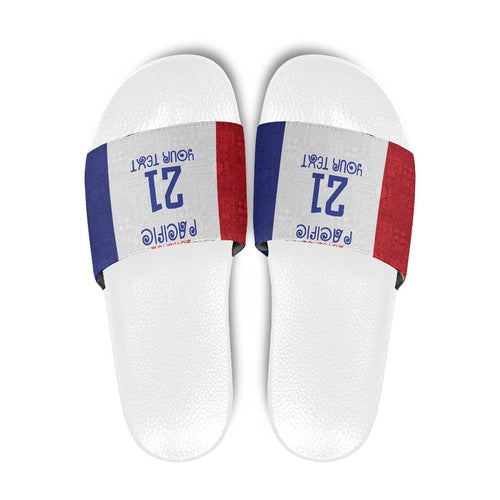 New Zealand Rugby Pacific Personalised Slide Sandals Maori Style Tribal Tapa Pattern - Aussie Hoodie