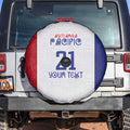 New Zealand Rugby Pacific Personalised Spare Tire Cover Maori Style Tribal Tapa Pattern